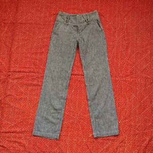 Tyte Jeans Womens Size 5 Blue White Pinstripe Low Rise Flare Pants JT4340